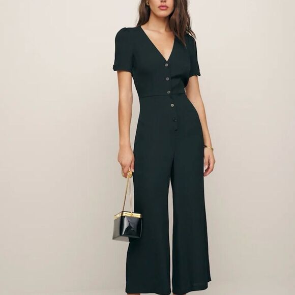 Reformation Pants - Reformation France Jumpsuit Black Size 4 New